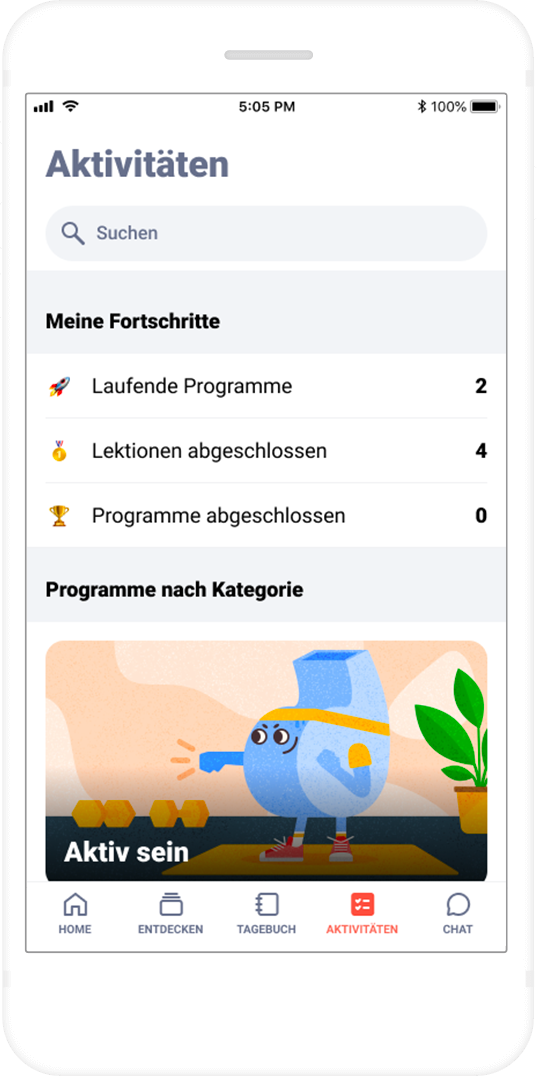 Programme für dein Wohlbefinden